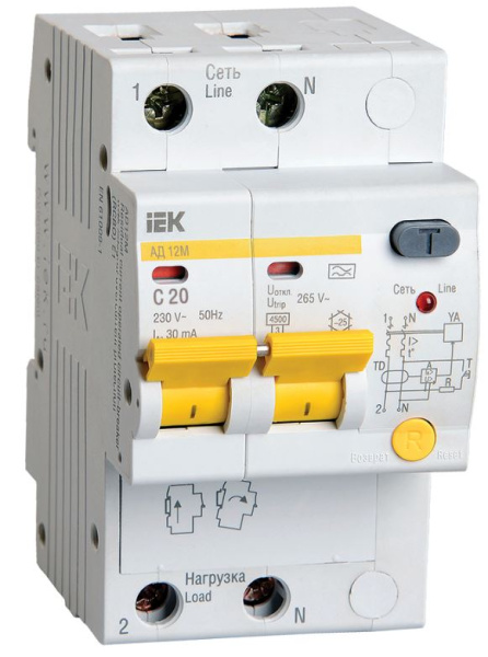 фото Автомат дифференциальный IEK MAD12-2-020-C-030 в Красноярске