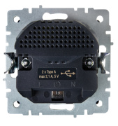 фото Розетка с заземлением IEK BR-R14-16-U21-D21-K47