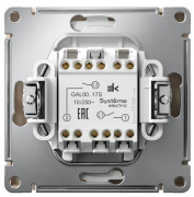 фото Выключатель двухклавишный Systeme Electric GAL001217S