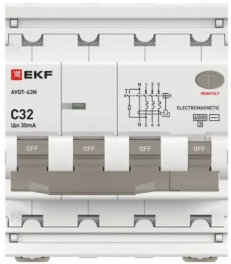 фото Автомат дифференциальный EKF D63N46M32C30 в Перми