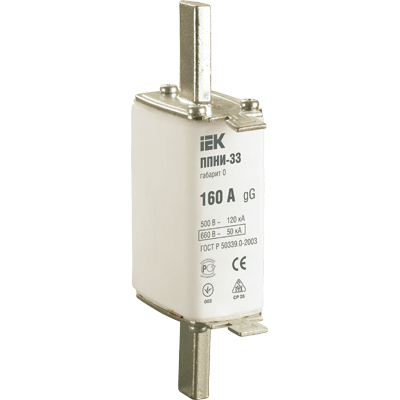 

Вставка IEK DPP20-100 предохранителя плавкая ППНИ-33 100А габарит 0, DPP20-100