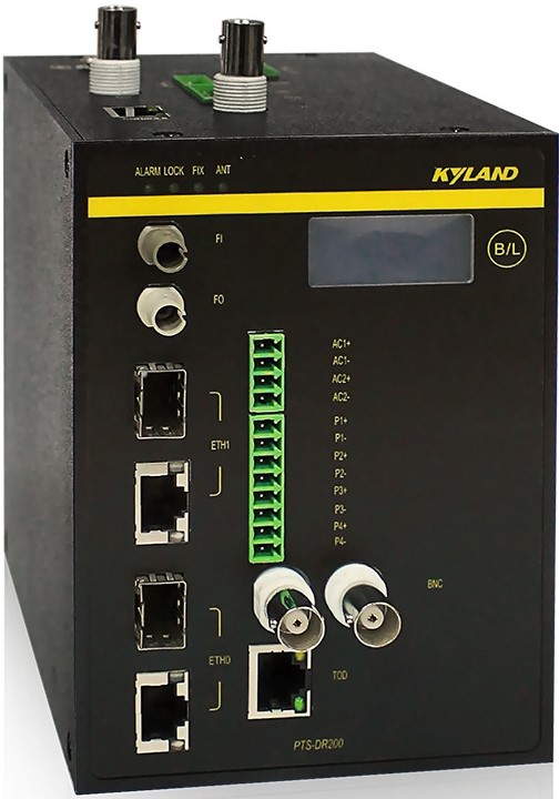 

Сервер Kyland PTS-DR200 310006013 220VAC/DC Single;OCXO(<6µs/24h);GPS/BDS/GLONASS configurable;PTPv2;FI+FO, PTS-DR200