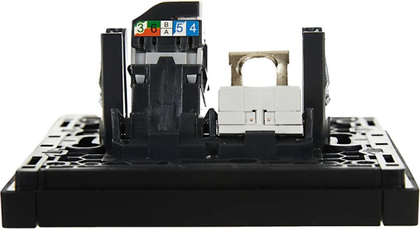 фото Розетка компьютерная+телефонная IEK FP-KT20-O-1-K03 в Уфе