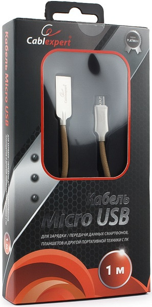 фото Кабель интерфейсный USB 2.0 Cablexpert CC-P-mUSB02Gd-1M в Перми