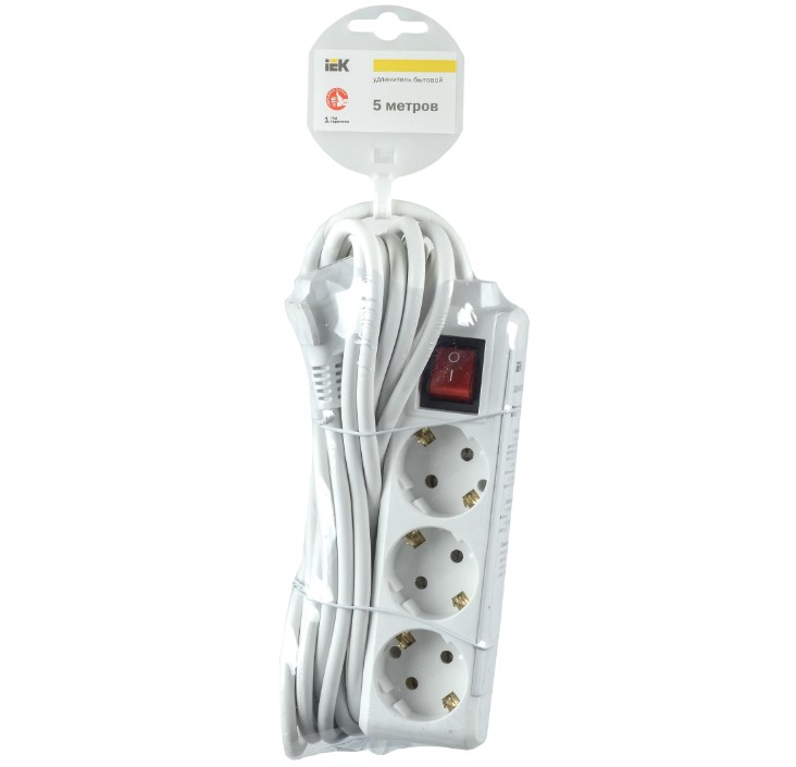 

Удлинитель IEK WYP10-16-03-03-ZK-N 3х3м с заземл. 16А IP20 У03К 2P+PE 250В ПВС 3х1 с выкл., WYP10-16-03-03-ZK-N