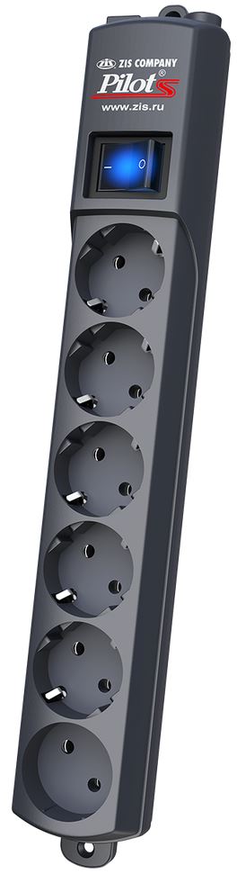 

Источник бесперебойного питания ZIS S3M Pilot S surge protector 6 outlets (EUR 5 + 1 without grounding) 3 m, graphite, Pilot S3M Graphite