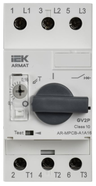 фото Автоматический выключатель для защиты двигателя  IEK AR-MPCB-A1A16 в Волгограде