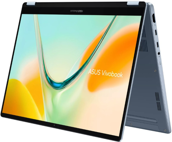 фото Ноутбук ASUS VivoBook TP5408QA-U2087W 14" (Qualcomm Snapdragon, 16Гб LPDDR5X, SSD 512 Гб, Adreno, Windows 11 Домашняя) Голубой [90NB19P1-M004Z0]
