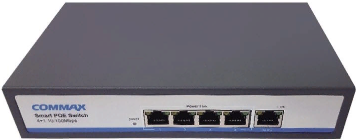 

Коммутатор COMMAX CIOT-H4L2 SIL PoE 4-портовый, CIOT-H4L2 SIL