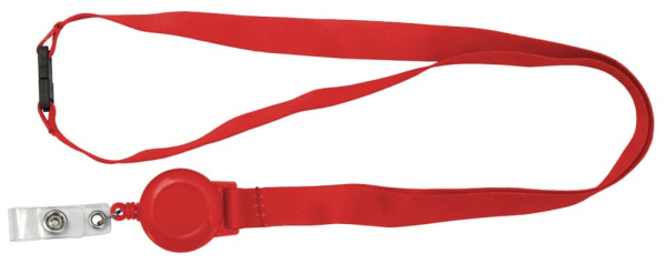 Изображение товара Ремешок Smartec ST-AC203LR-RD для бейджа с пряжкой и ретрактором