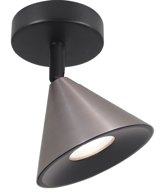 

Светильник WOLTA WSL-GU10/S08CH под лампу GU10 Черный/Серый BELLO, WSL-GU10/S08CH