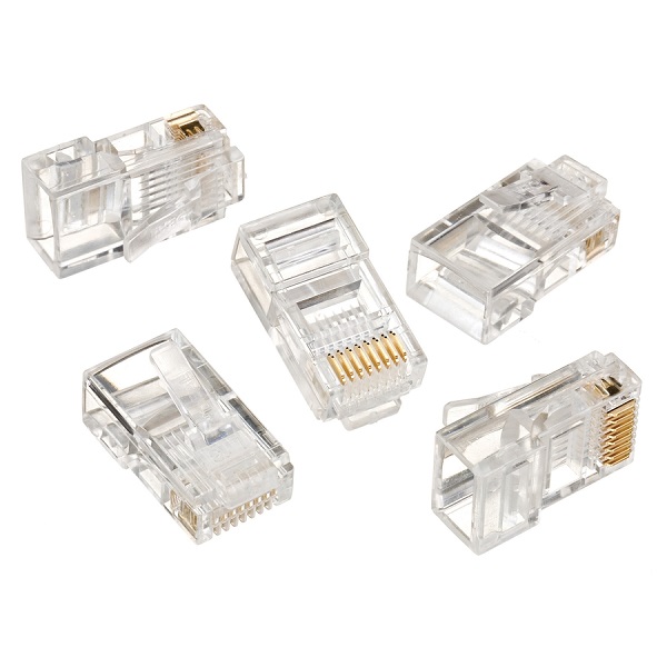 

Вилка Cablexpert LC-8P8C-001 (3-fork) RJ-45 (8P8C) кат.5e, 6 микрон для одножильного кабеля (100 шт.), LC-8P8C-001 (3-fork)