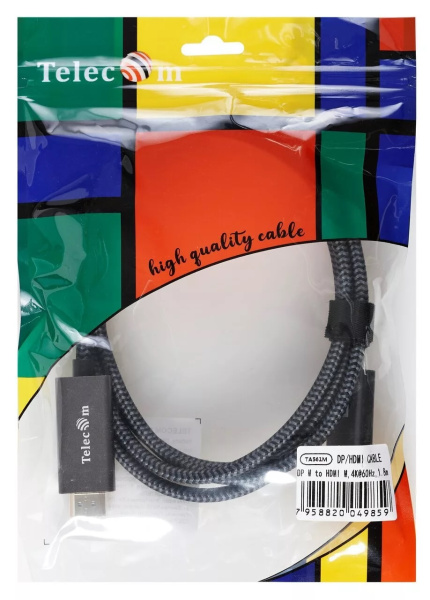 фото Кабель интерфейсный DisplayPort-HDMI Telecom TA561M-1.8M в Казани