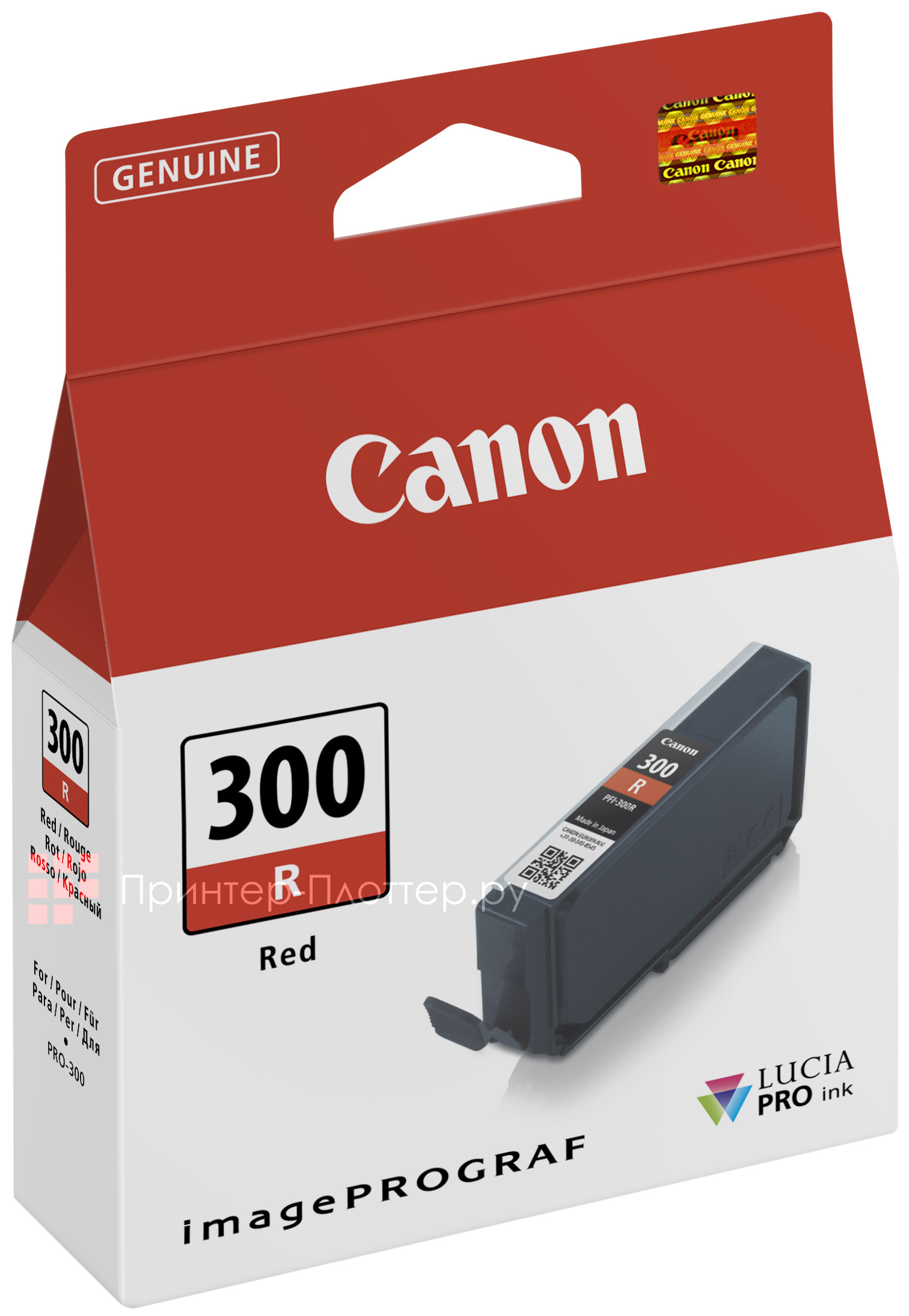

Картридж Canon PFI-300 R EUR/OCN красный, PFI-300 R