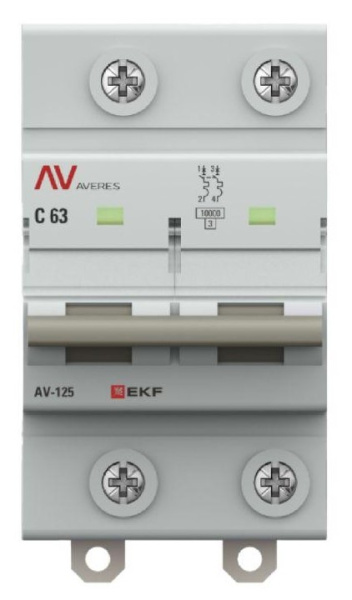 фото Автоматический выключатель  EKF mcb125-2-63C-av в Перми
