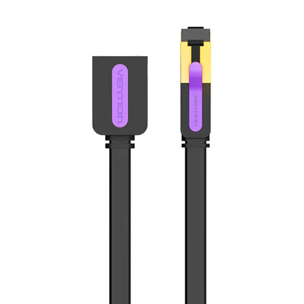 

Патч-корд Vention ICBBI удлинитель прямой SSTP cat.7, RJ45 - 3м. Черный плоский, ICBBI