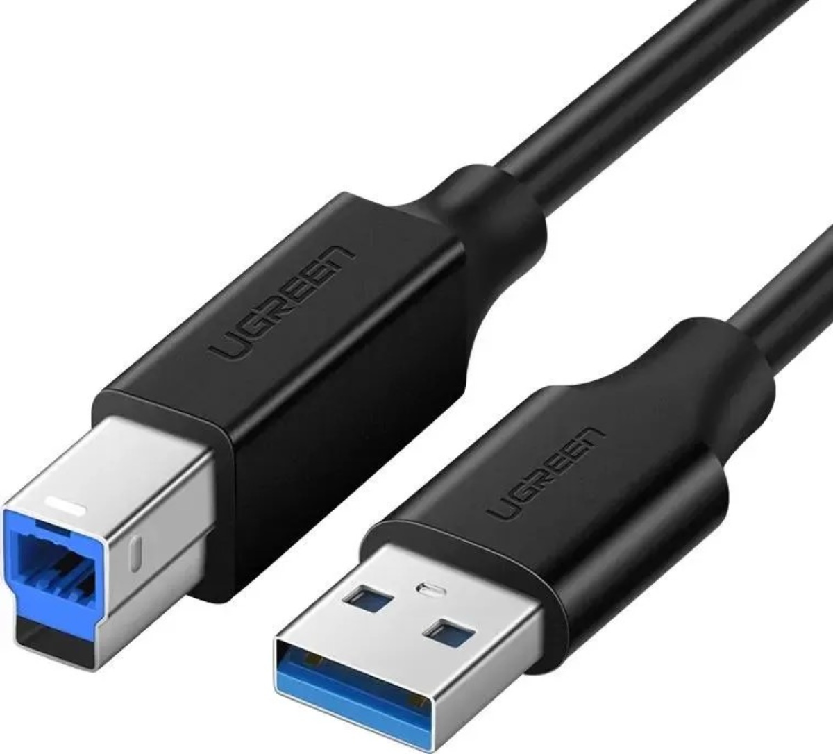 

Кабель интерфейсный UGREEN US210 30753_ USB 3.0 AM to BM Print, длина: 1м, цвет: черный, US210