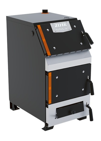 Изображение товара Котел ZOTA Тополь-32ВК твердотопливный мощностью 32 кВт для обогрева до 320 м²