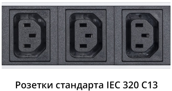 фото Блок розеток 19", 10 розеток Cabeus PDU-16-10S-10C13-B-T в Уфе