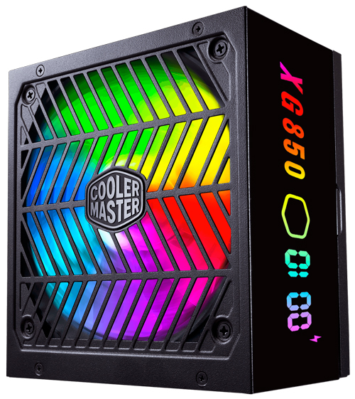 

Блок питания ATX Cooler Master XG850 Plus Platinum MPG-8501-AFBAP-XEU 850W APFC 80+ Platinum 135mm fan RGB full modular, XG850 Plus Platinum
