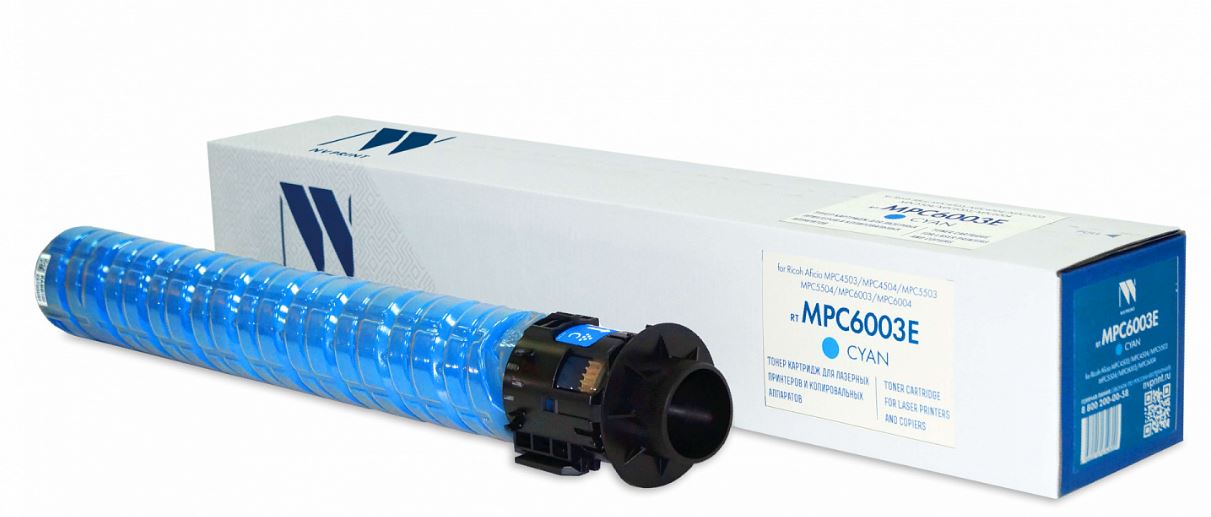 

Картридж NVP NV-MPC6003EC для Ricoh Aficio-MPC4503/MPC4504/MPC5503/MPC5504/MPC6003/MPC6004 (22500k), cyan, NV-MPC6003EC