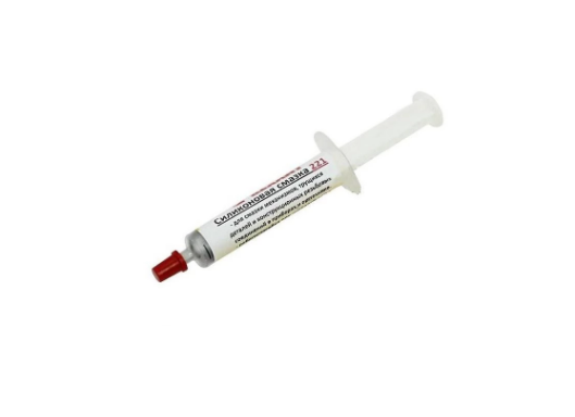 

Смазка Rexant 09-3955 силиконовая, модель 221, до +350 ℃, 2 мл, шприц, 09-3955