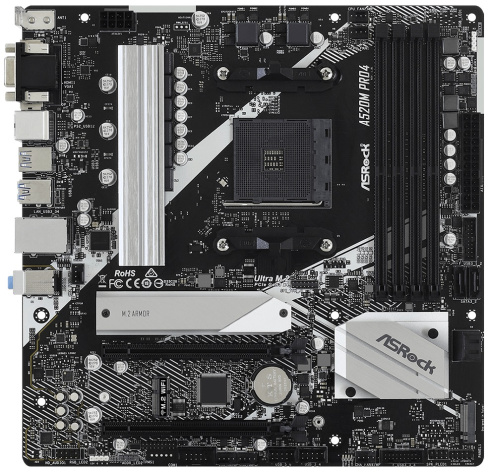 фото Материнская плата mATX ASRock A520M PRO4
