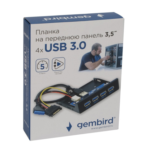 фото Планка  Gembird FP3.5-USB3-4A в Красноярске