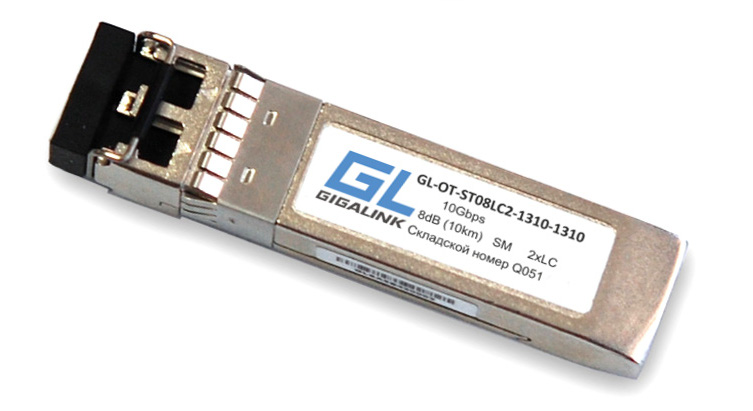 

Модуль SFP GIGALINK GL-OT-ST08LC2-1310-1310 SFP+, 10Гбит/с, два волокна, SM, 2хLC, 1310 нм, 8 дБ (до 10 км) DDM, GL-OT-ST08LC2-1310-1310