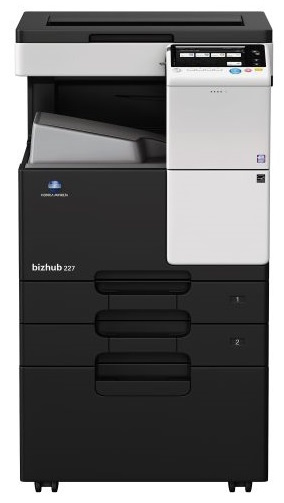 Изображение товара МФУ Konica Minolta bizhub 227 черно-белое с цветным сканером офисный лазерный компактный