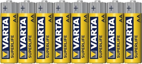 

Батарейка Varta SUPERLIFE R6 AA 02006101308 Shrink 8 Heavy Duty 1.5V (2006) (8/48/240), SUPERLIFE R6 AA