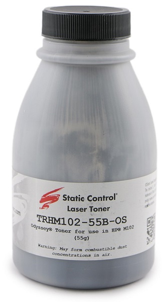 

Тонер Static Control TRHM102-55B-OS черный флакон 55гр. для HP LJ M104/M132, TRHM102-55B-OS