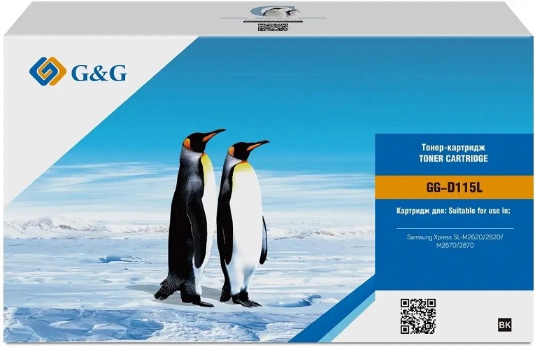 

Картридж G&G GG-D115L черный (3000стр.) для Samsung Samsung Xpress SL-M2620/2820/M2670/2870, GG-D115L