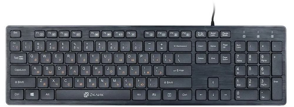 Клавиатура Oklick 520M2U USB, черная