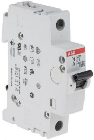 Изображение товара Автоматический выключатель ABB 2CDS251001R0061 6 А IP20 для защиты электрической цепи