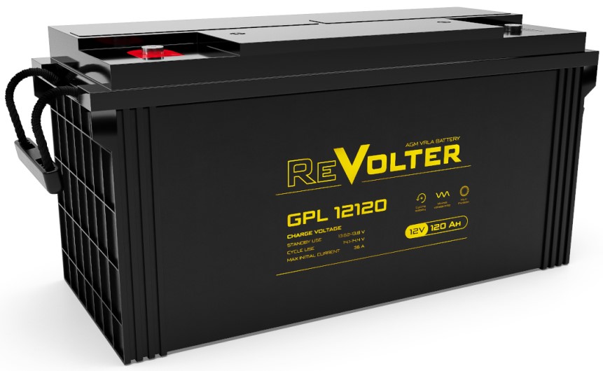 

Батарея ReVolter GPL 12120 12 V, 120Ah, GPL 12120