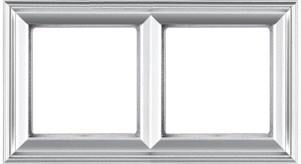 Изображение товара Рамка Jung EPD482AL EcoProfi Deco для электросоединений 2 поста