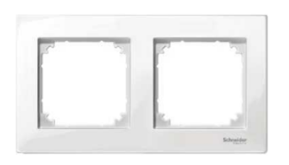 

Рамка Schneider Electric MTN515219 Merten M-Plan 2-ая, IP20 (белый глянцевый), MTN515219