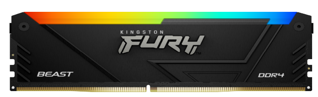 

Модуль памяти DDR4 16GB Kingston FURY KF432C16BB2A/16 Beast RGB Black XMP 3200MHz CL16 1RX8 1.35V 288-pin 16Gbit, KF432C16BB2A/16