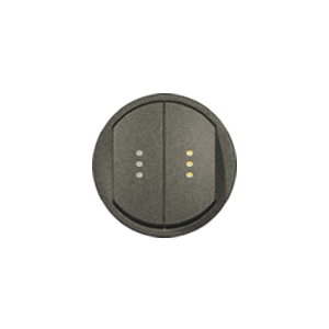 

Панель лицевая Legrand 067904 Celiane - для двухклавишного выключателя/переключателя 067001/02/31/32 с подсветкой, графит, 067904