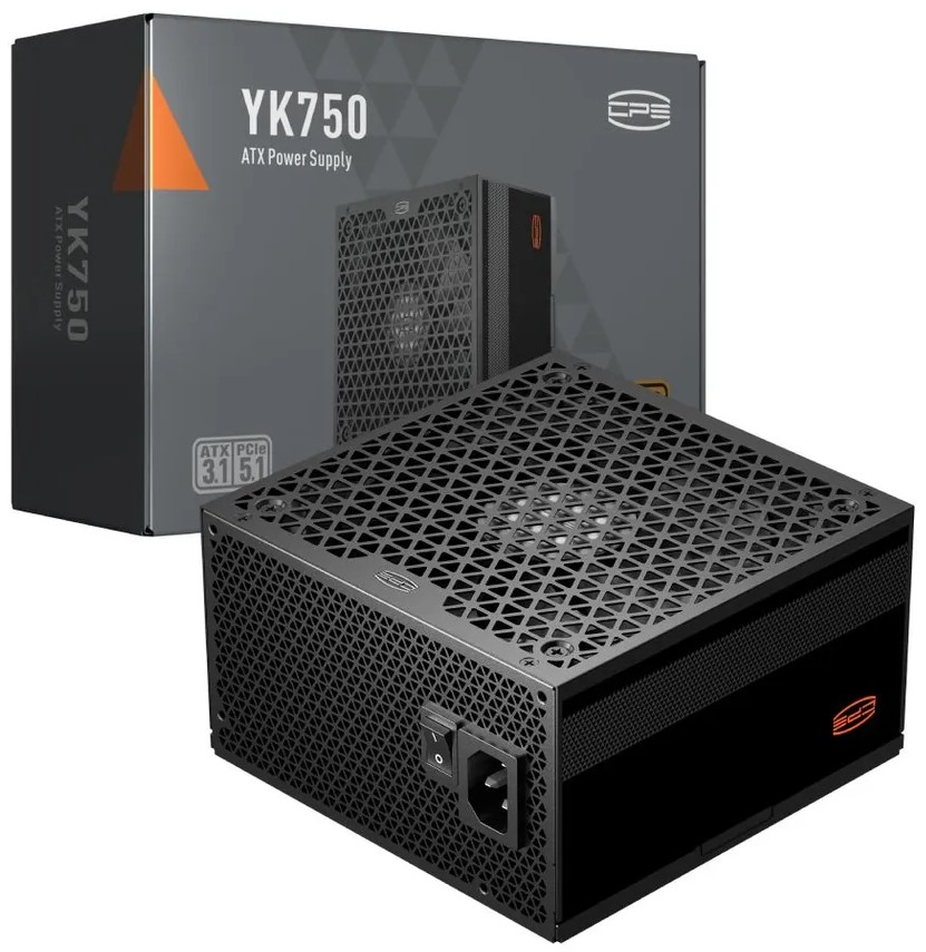 

Блок питания ATX PCCooler P5-YK750-B1F 750W 80+ Bronze 12VHPWR, P5-YK750-B1F