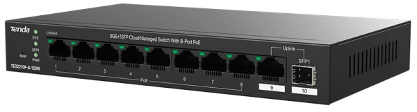 фото Коммутатор управляемый Tenda TEG2210P-8-120W в Красноярске