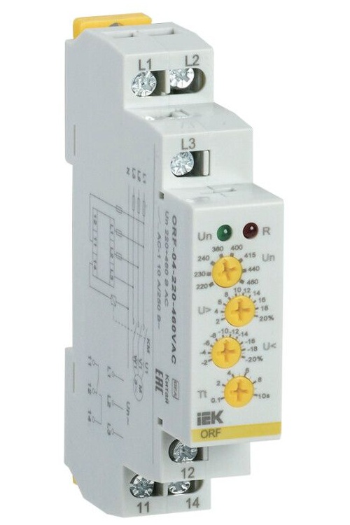 

Реле контроля фаз IEK ORF-04-220-460VAC ORF-04 3ф. 220-460В AC, ORF-04-220-460VAC