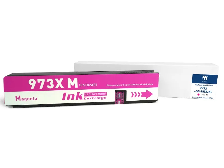 

Картридж струйный NVP NV-F6T82AE 973X Magenta для HP PageWide 352dw/377dw/Pro 452d/477/552/577/Managed P55250dw/ P57750dw (7000 стр) совместимый, NV-F6T82AE