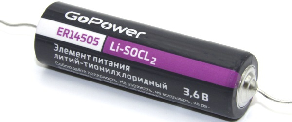 Изображение товара Батарейка GoPower 14505 PC1 литий-тионилхлорид 3.6 В пальчиковая