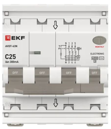 фото Автомат дифференциальный EKF D63N46E25C300 в Санкт-Петербургe
