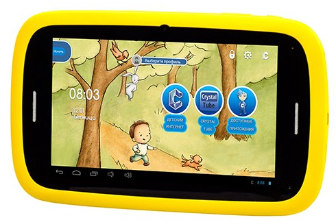 фото Планшет  Qumo Kids Tab 2 4Gb Yellow-Blue