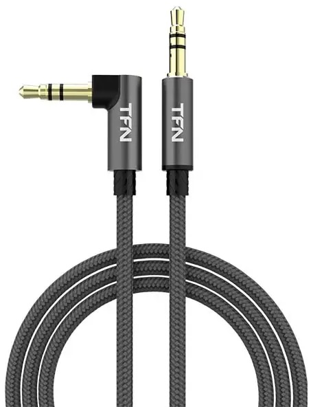 

Кабель TFN TFN-CAUXL1MGR Mini-jack 3.5mm/Mini-jack 3.5mm, 1м, L-type, grey, TFN-CAUXL1MGR