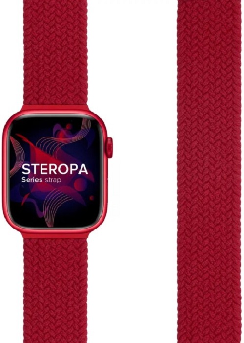 

Ремешок на руку Lyambda STEROPA DSN-11-40-RD плетеный нейлоновый для Apple Watch 38/40 mm red, STEROPA