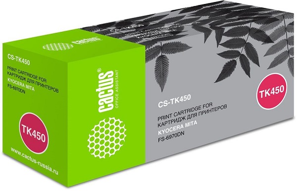 

Картридж Cactus CS-TK450 черный для Kyocera Mita FS-6970DN (15000стр.), CS-TK450